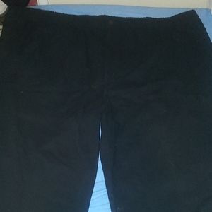 Big & tall harbor bay elastic waist black jeans